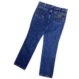 Wrangler George Strait Denim Jeans Mens 36X32 Blue Cowboy Cut Rodeo Western